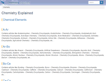 Tablet Screenshot of chemistryexplained.com